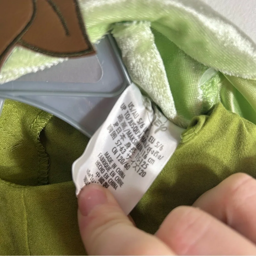 Disney Prince Naveen Princess and the Frog Costume Outfit NEW Sz 5/6 Green - Picture 5 of 6